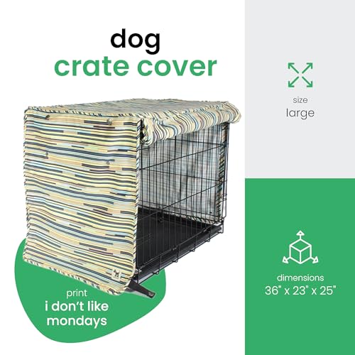 Molly Mutt Capa de caixa de cachorro - serve para caixa de 91,44 x 58,42 cm x 63,5 cm - capa de cani
