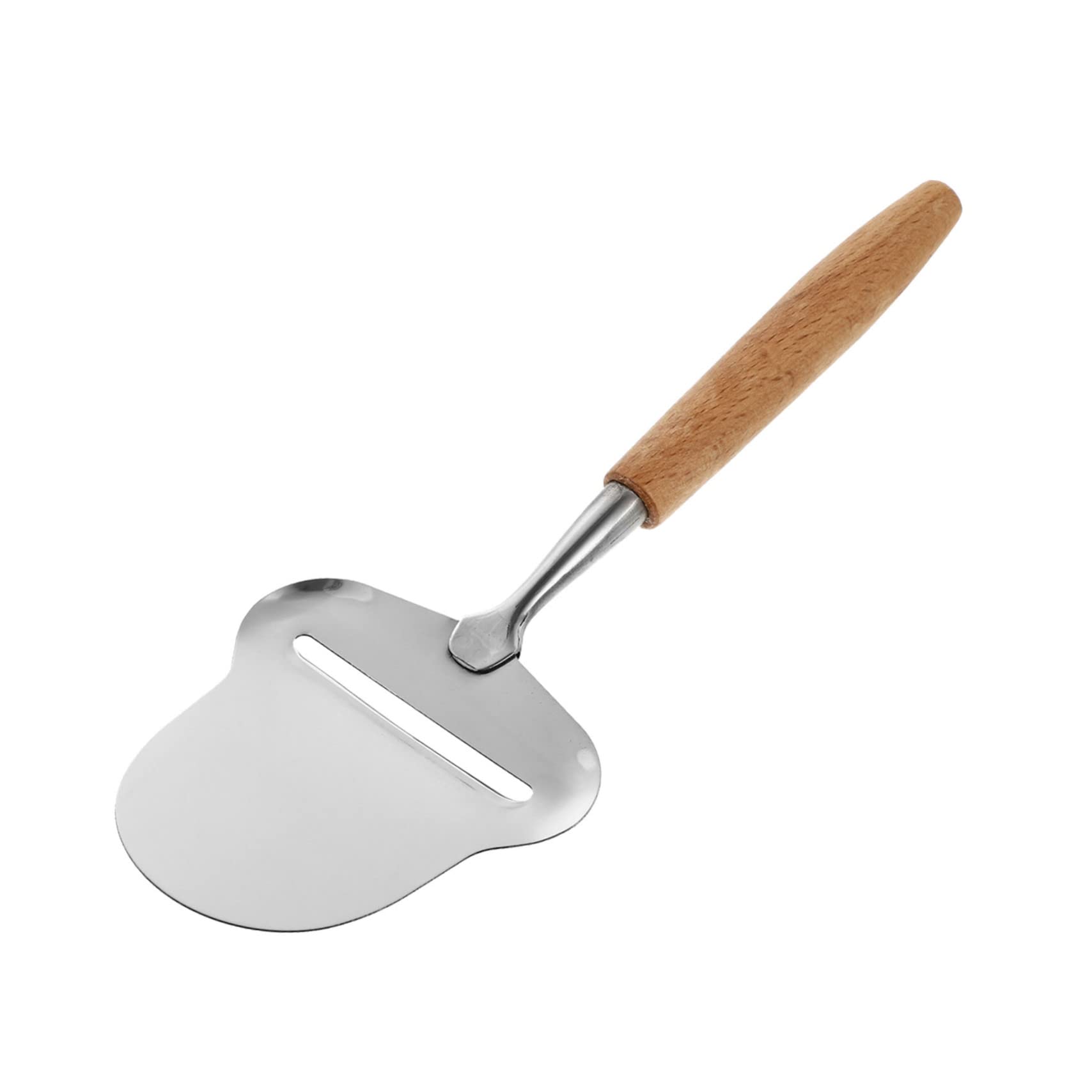 HEALLILY 1Pc Stainless Steel Cheese Cutter Ergonomic Design Easy to Clean Kitchen Tool for Slicing Cheese Butter and Khaki Finish