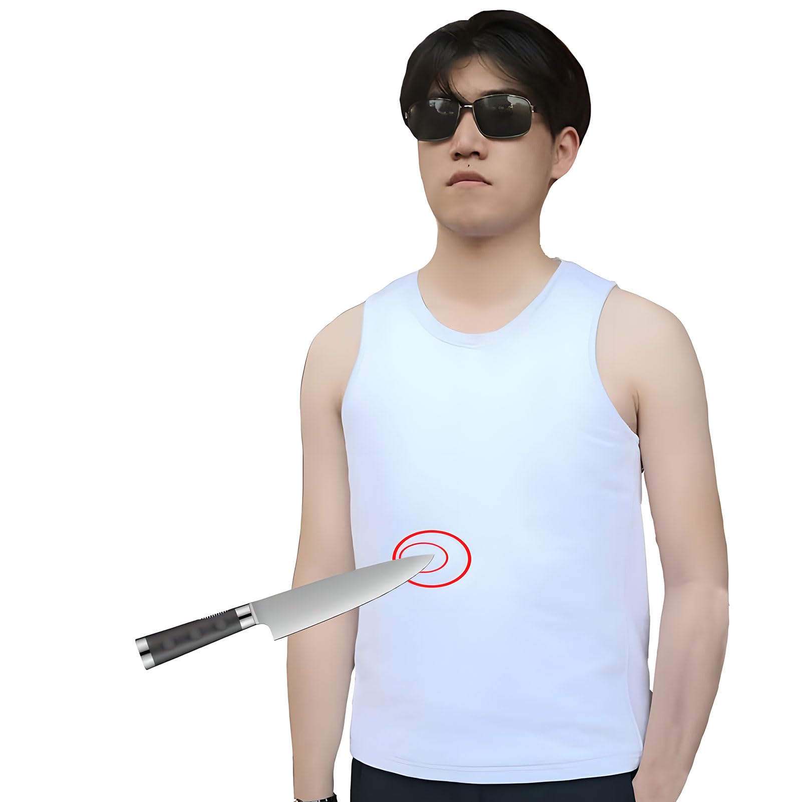 Concealed Stab Proof Vest, Tactical Lightweight Security Protection Stab-Resistant Vest for Male And Female, Level 4 Anti-Stab, Level 5 Anti-Cut, Lightweight & Breathable XL