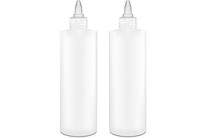 BRIGHTFROM Clear Ketchup Squirt Bottles