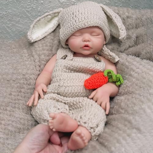 Muñeca de silicona realista de 17 pulgadas miniatura 6