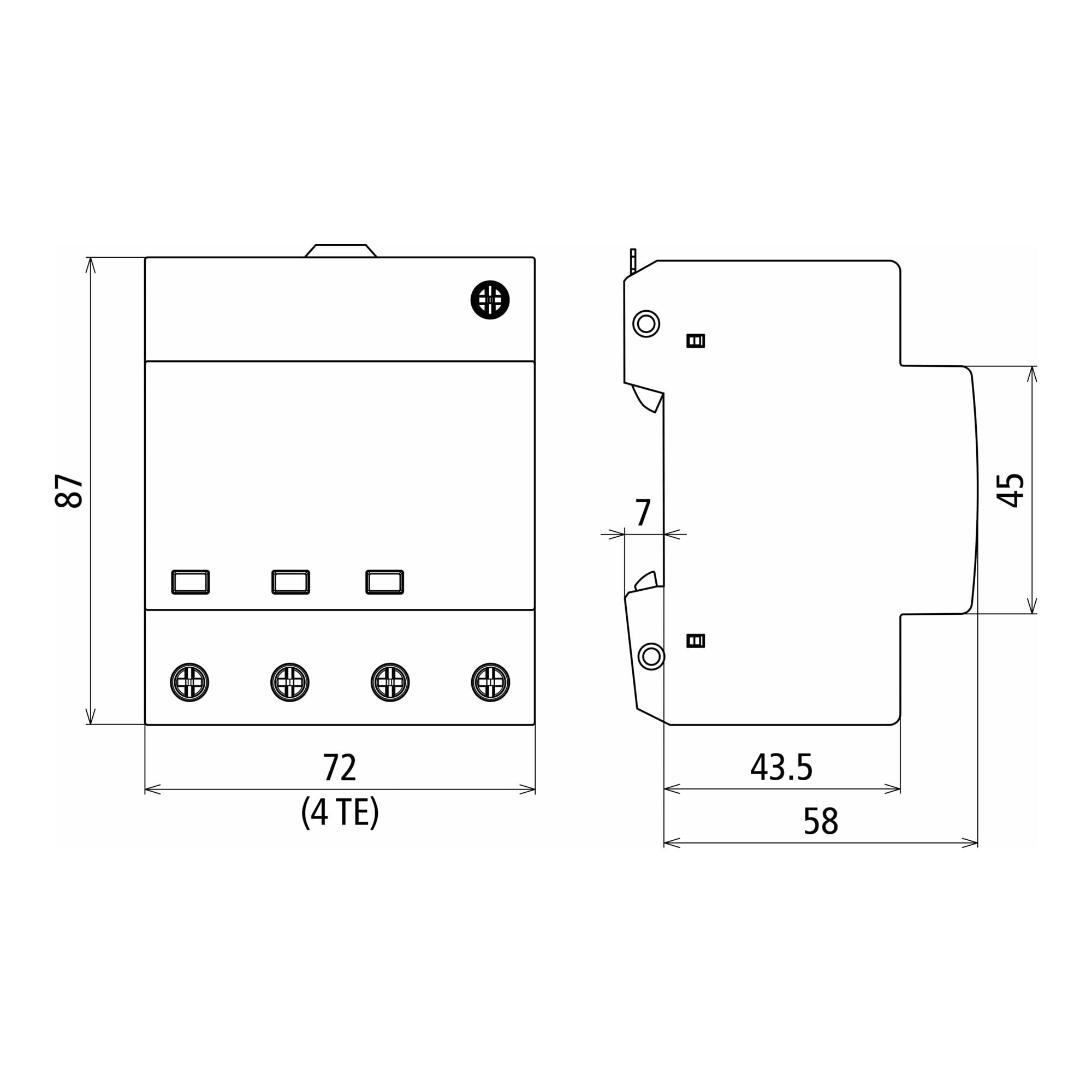 DEHN SCARICATORE di SOVRATENSIONE SPD T2 3P+N MONOBLOCCO 900456