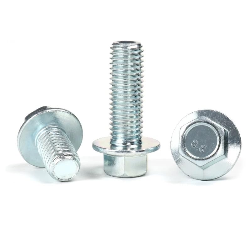 Bulloni flangiati esagonali in acciaio zincato 8,8 Serie pesante M5 M6 M8 M10 M12 (20,M12 x 1.75 x 35mm)