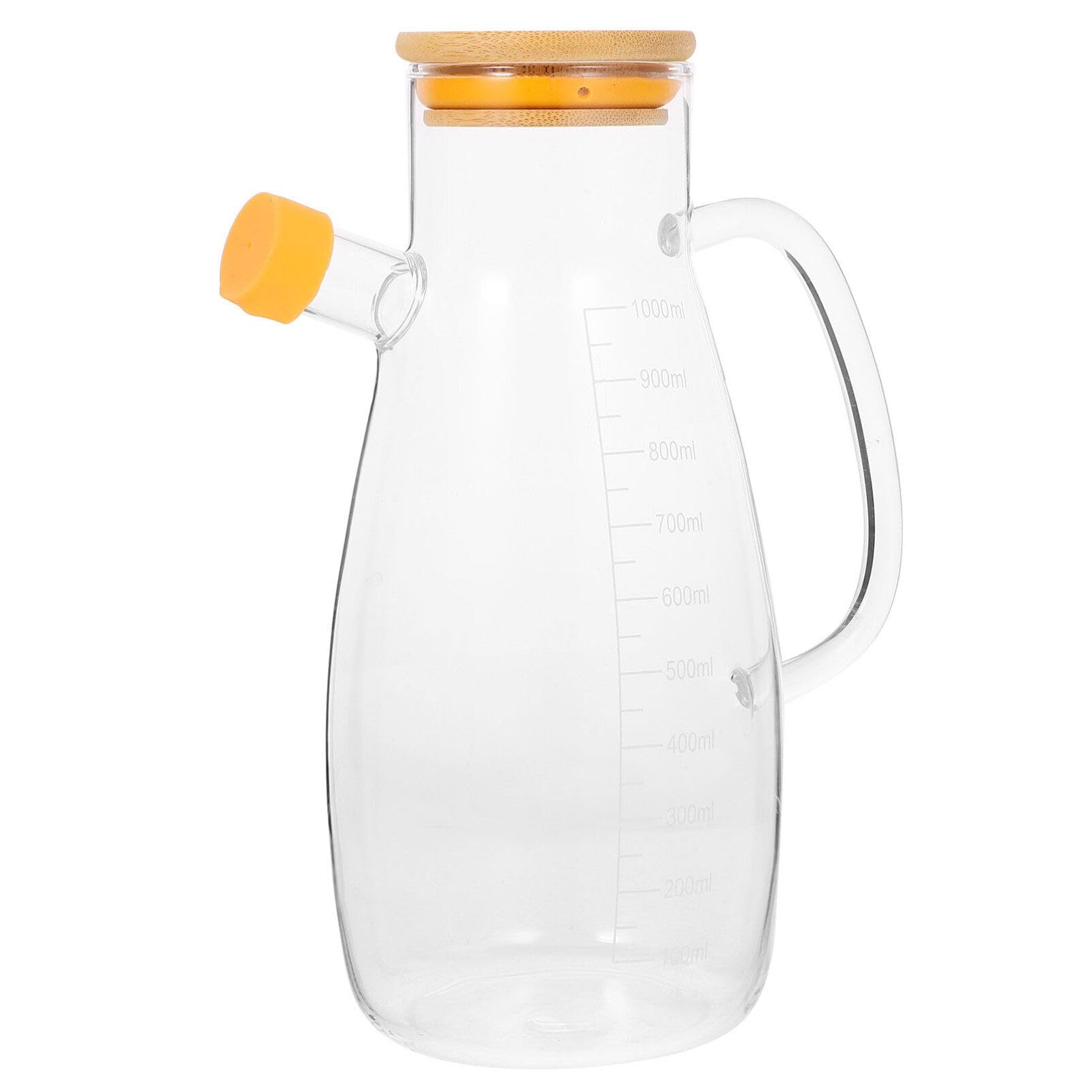 Photo 1 of Kichvoe Glass Oil Dispenser Bottle with Handle and Scale 34Oz Kitchen Vinegar and Cooking Oil Container Easy Pour and Clean Home Use