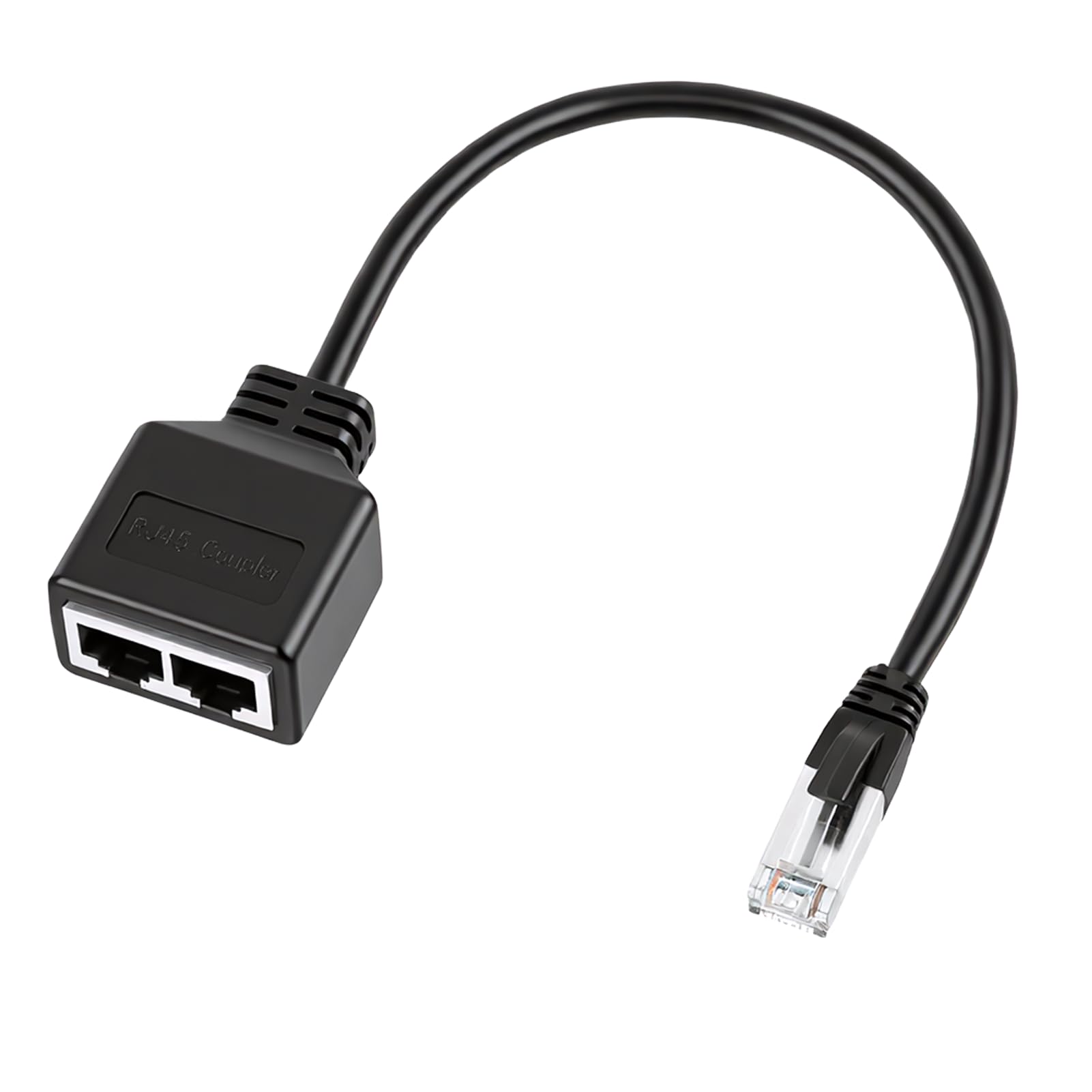 Duplicador Ethernet RJ45, Cable Adaptador RJ45 1 a 2 Divisor Ethernet Splitter Macho a 2 Hembra Compatible Cat5 Cat5e Cat6 Cat7 para Compartir Conexión Internet Alternar Dispositivos Router PC TV Ofic