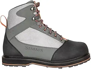 Simms Tributary Rubber Sole Wading Boots Adult, Rubber Bottom Fishing Boots