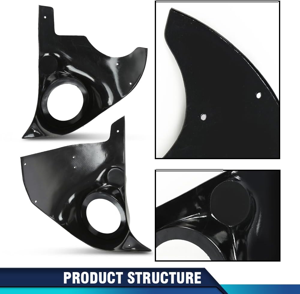 PIT66 Speaker Kick Panels Compatible with 1973-1987 Chevy and GMC Pickup Trucks, Jimmy, Blazer, Suburban and Crew Cabs/Fit for Non A/C Trucks or Trucks with Dealer Installed AC