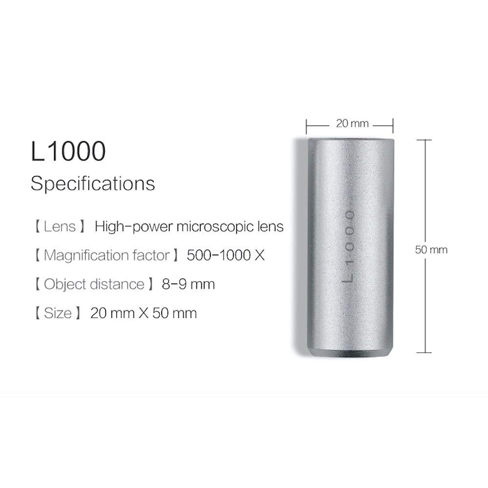 L1000 intercambiabile lente del microscopio ad alto ingrandimento 1000X per Digital Microscope B011