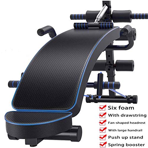 Banc abdominal pliable avec cordes et inclinaison réglable pour musculation - 6