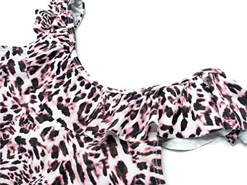 SHEKINI Girls Scoop Neck Bathing Suits Ruffle One Piece Swimsuits Cute Beach Sport Swimwear4