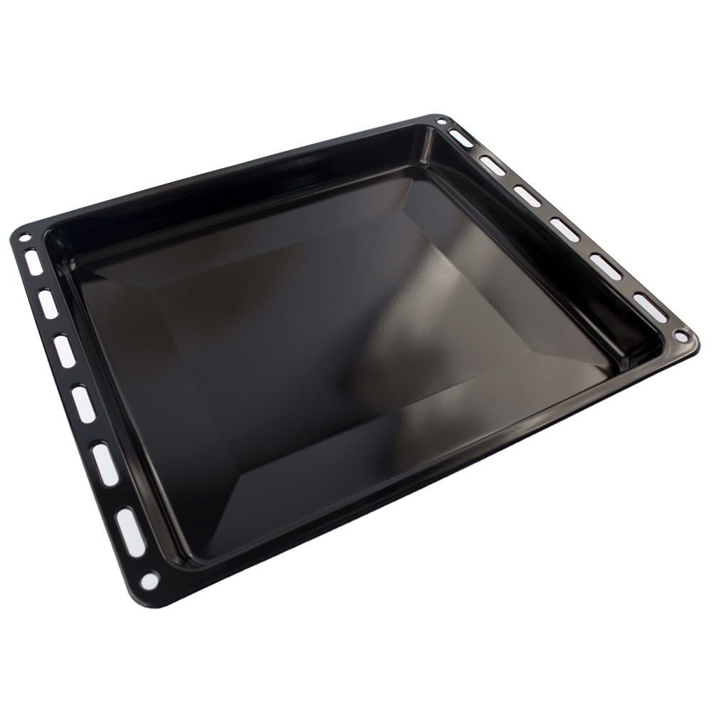 Self Spares - Enamelled Sheet Pan 465x375x30 mm, Black Compatible with Siemens,Profilo,Neff, Bosch, Constructa, Ovens Baking Tray/Original Code 00662999