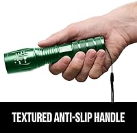Vista 7 de GORILLA GRIP Powerful LED Tactical Flashlight, 750 FT High Lumens 5 Adjustable Modes, Water Resistant, Ultra Bright Zoom Flashlights, Small Mini