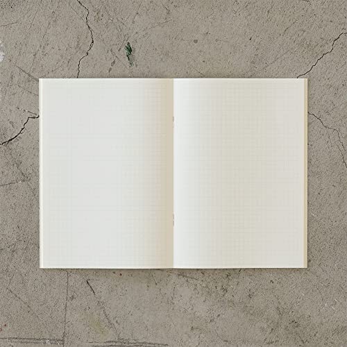Image of DESIGNPHIL Midori 15305006 Notebook, MD Notebook, Light, A5, Square Ruled, Set of 3, A