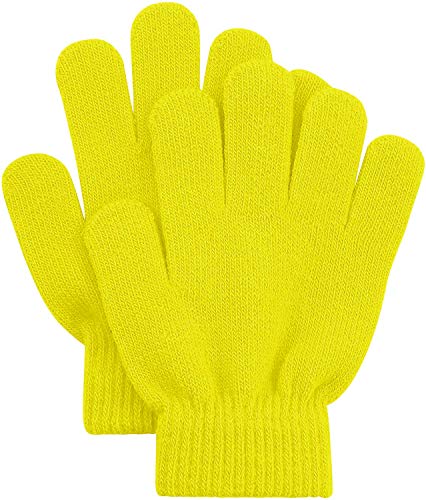 50 Pairs Kids Magic Stretch Winter Gloves Thermal Brushed Thick Knit Boys Girls Children Bulk Pack 7