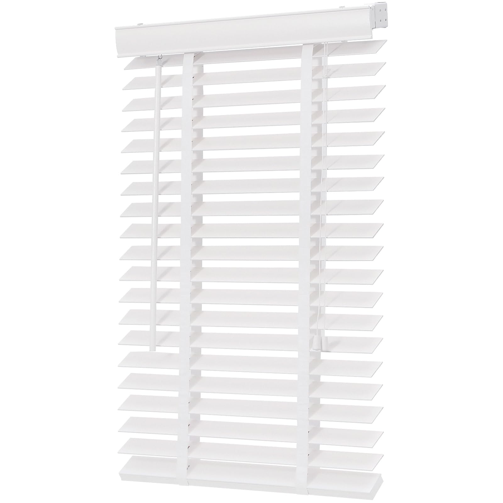 Sekey Jalousie Holzjalousie 50mm Holz jalousien Jalousette Echtholz Anpassbare Jalousie 80x160cm Weiß
