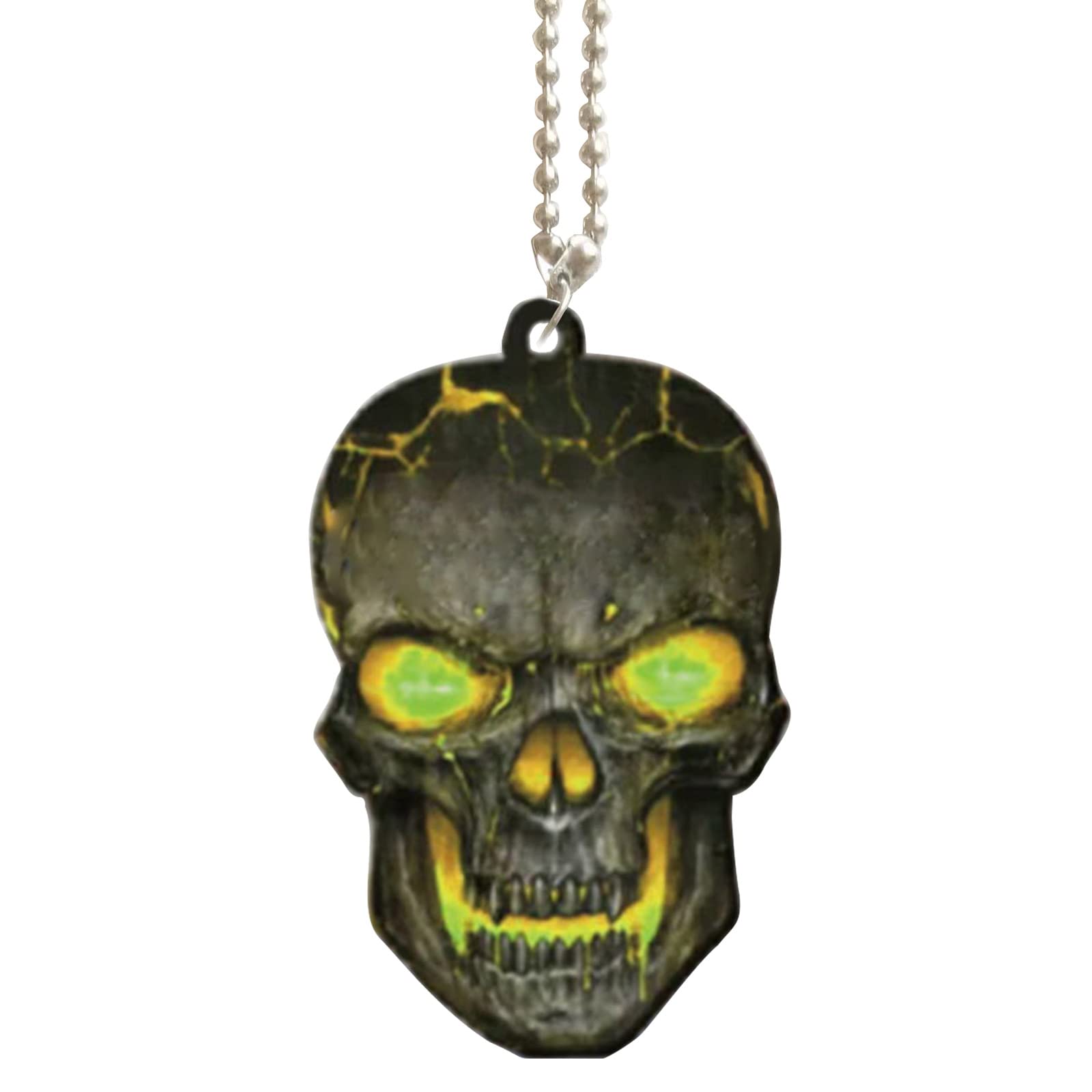 Car Accessories, Acrylic Skull Hanging Charms, Car Interior Rear View Decor, Luck Hanging Interior Ornament Rear View Decor