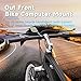 Bike GPS Computer Mount for Garmin,Out Front Bike Mount for Riders,Cycling Bracket for 25.6mm & 31.8mm Handlebars,Aero Bars Bike Bracket with Adapter Work for GPS Computers,Sport Camera & Flashlight