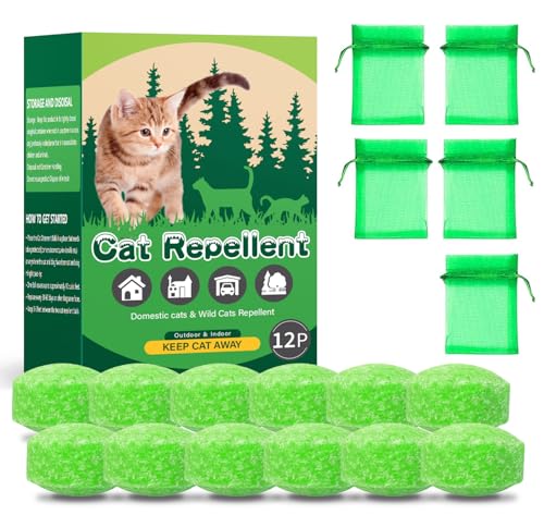 Katzenabwehr für draußen, Hundeabwehr, Natürliches Pfefferminzöl, Katzen- und Hundeabwehr für draußen und drinnen, hält Katzen dauerhaft vom Garten fern, schützt Garten und Möbel, 12 Stück (1er-Pack) Katzenabwehr für draußen, Hundeabwehr, Natürliches Pfefferminzöl, Katzen- und Hundeabwehr für draußen und drinnen, hält Katzen dauerhaft vom Garten fern, schützt Garten und Möbel, 12 Stück (1er-Pack)