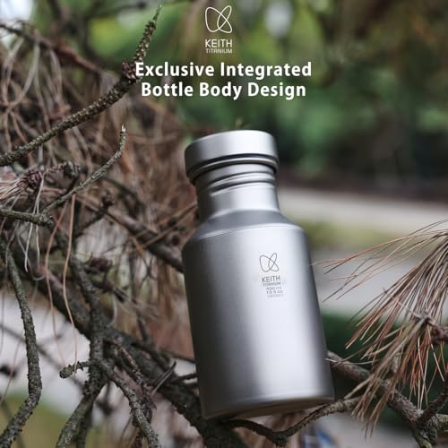 Botella de Agua Titanium Keith Ligera Boca Ancha para Camping y Escalada 400 ml Ti3030 miniatura 2
