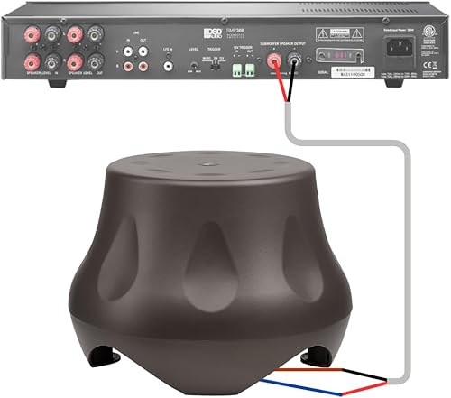 Miniatura 5 de Subwoofer OSD FORZA 10 de 10 pulgadas para exteriores con 300 vatios de potencia y carcasa moldeada de alto impacto, con clasificación IP66