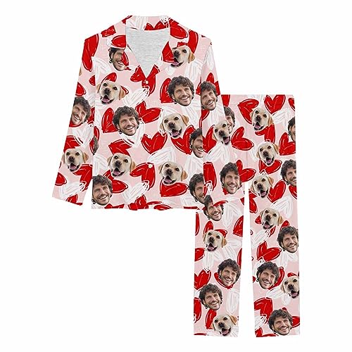 M YESCUSTOM Personalized Face Pajamas Custom Short Pajamas Set for Women with Photo Customized Funny Sleepwear Lounge Set2