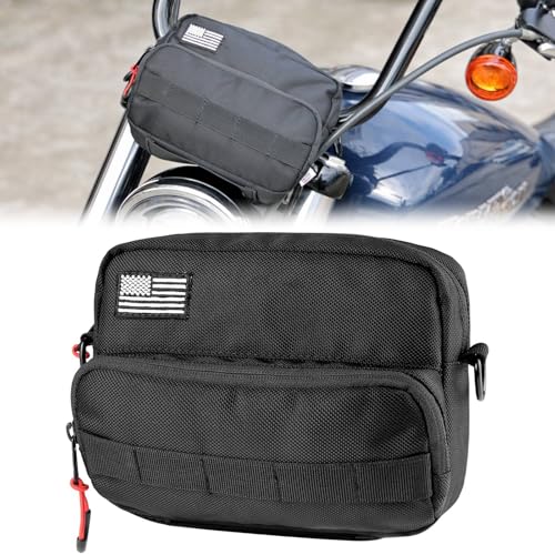 KEMIMOTO Motorcycle Bag, Handlebar Tool Bag Storage Accessory Saddlebag...