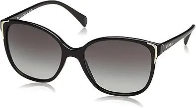 PR01OS Sunglasses-Gray Gradient lens Black (1AB3M1)-55mm