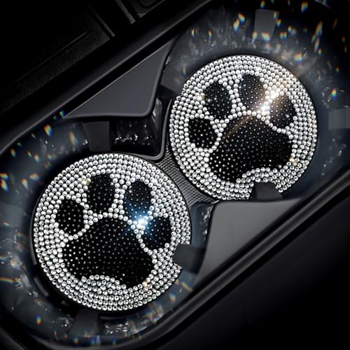 Set de 2 Posavasos para Auto con Brillantes y Silicón miniatura 1