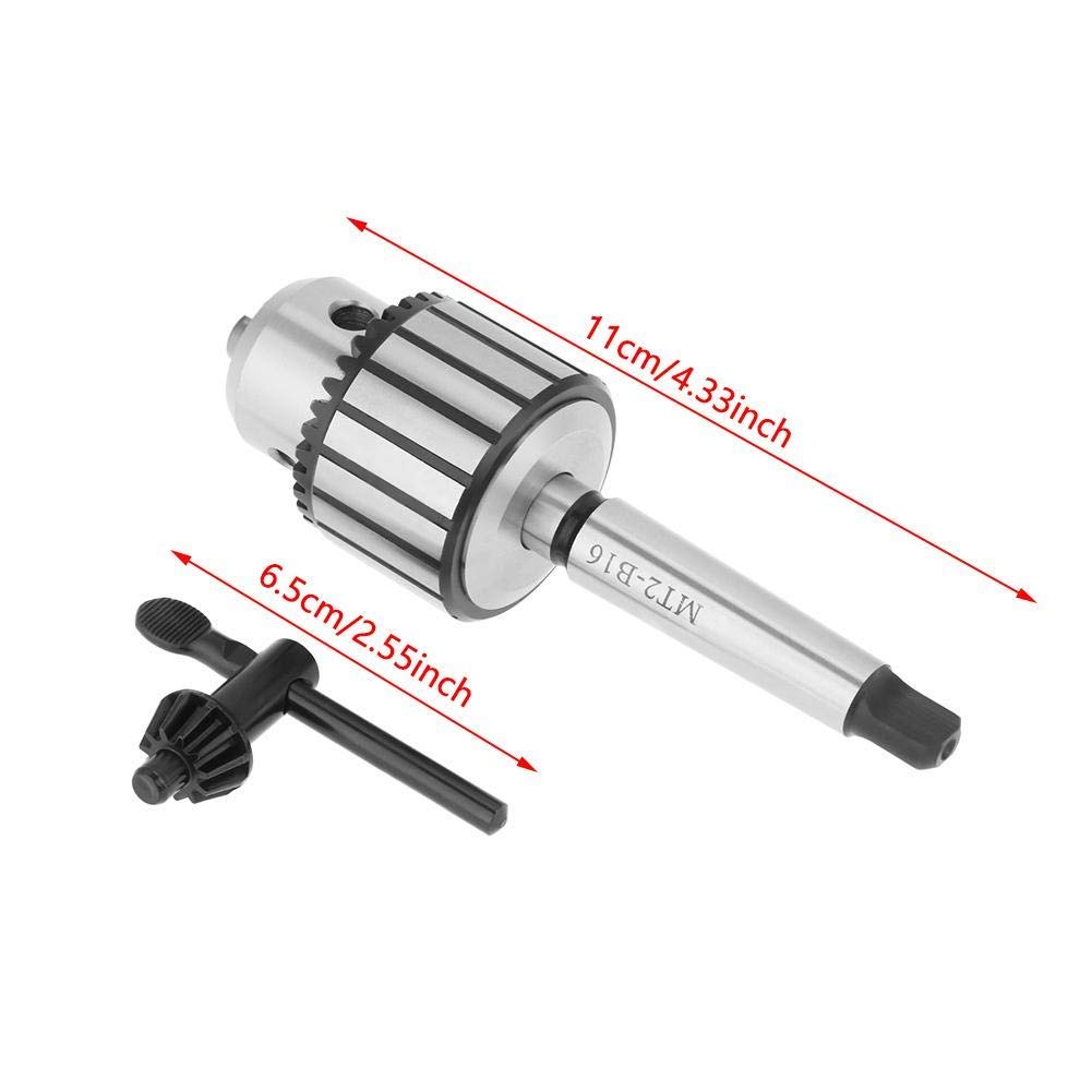 Mini Mandrino per Trapano in Acciaio Ad Alto Tenore di Carbonio - Tipo di Chiave per Albero, Capacità 1-13 mm - Utensile per Tornio