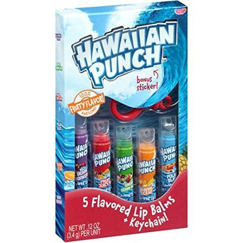 Buy Hawaiian Punch Flavored Lip Balms & Keychain with Bonus Sticker, 6