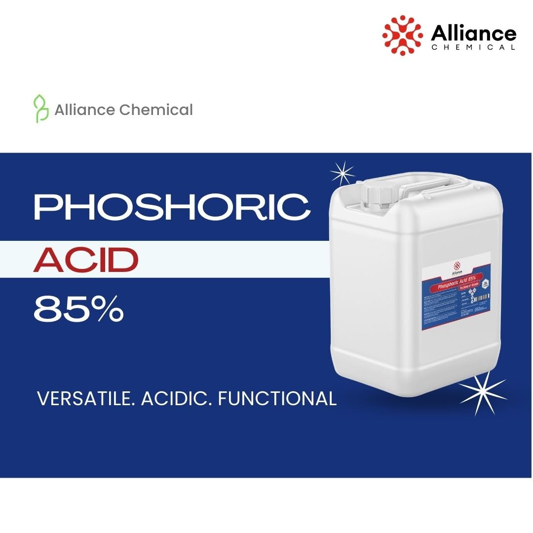 Phosphoric Acid 75% ACS Grade - 8 Quarts - Bulk Pack for Academic Institutions, Industrial Labs