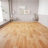 ZenVision フロアマット フローリングカーペット 畳の上に敷くマット 木目 イエロー 江户間6畳 特厚2.4mm 置くだけ 床保護 防水 防火 滑り止め 床暖房対応 室内 自由にカットできる フローリング 感触の良い