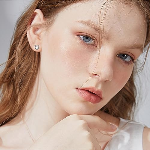 Pendientes de gato de plata de ley, el regalo ideal de joyería 2