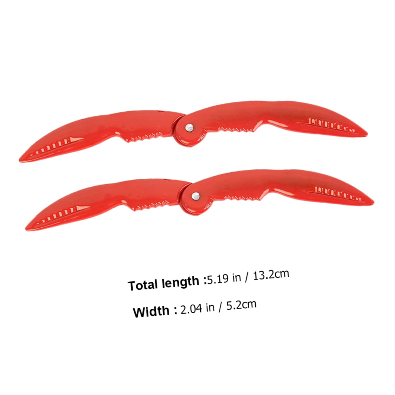 FONDOTIN Crab Eating Clamp Lobster Crackers Seafood Clamps Aluminum Alloy Crab Tongs Set