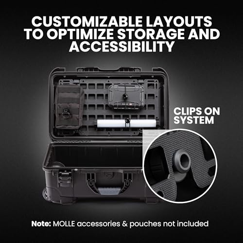 Nanuk Molle Panel Kit for 935 Case with Lightweight Resin Construction, Easy Installation, and Molle Accessory Compatibility (Black) by NANUK - Image 2