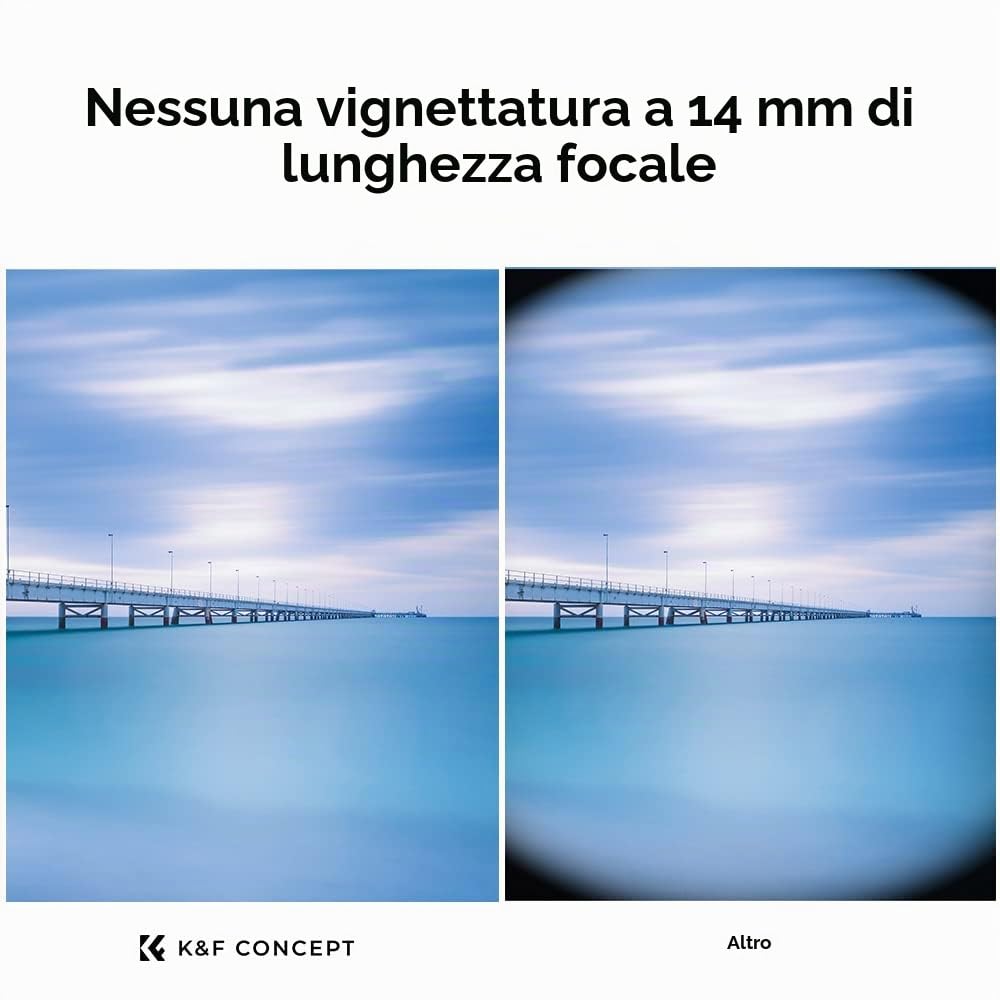 K&F CONCEPT Nano-Xcel 112MM Filtro ND1000 (10 stop) Densità Neutra Filtro | ND1000 Slim HD di Vetro Ottico con Rivestimento Nano - FN705