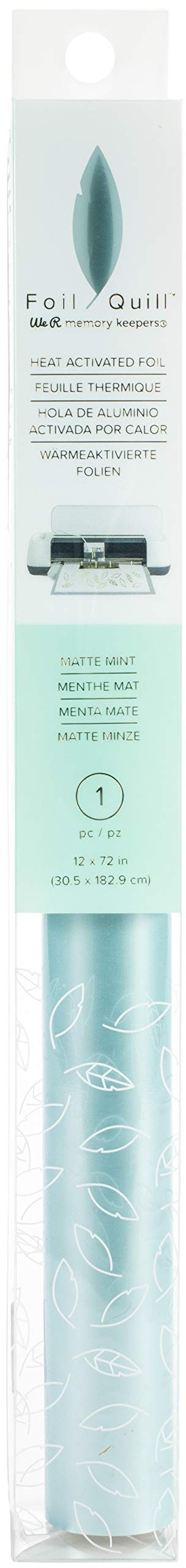 We R Memory Keepers Foil, Menta, Rollo Grande, 30,5 x 183 cm, Para Usar Junto con Quill Pen y Crear Brillantes Adornos y Diseños, 30.5 x 183 cm