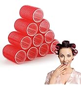 Hair Rollers, AISEELY 10PCS Self Holding Large Rollers for Curly Hair Appliance Rollers Curlers f...