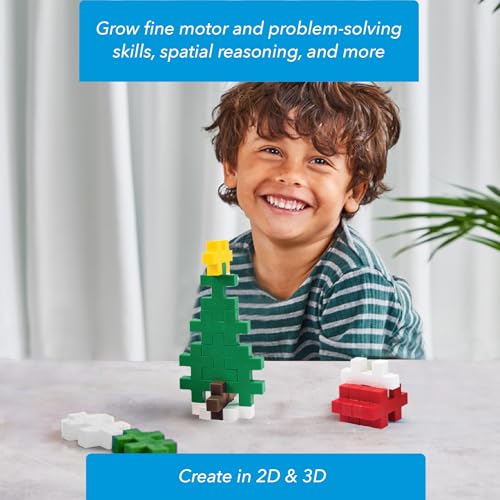 Image of PLUS PLUS Big 15 Piece Holiday Mix - Large Building Blocks for Toddlers