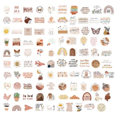 Lot de 100 Autocollants Esthétiques, Stickers Voyage Imperméables, Autocollants Vintage Bohèmes Inspirants, Stickers pour Valise, Scrapbooking, Enfants,...