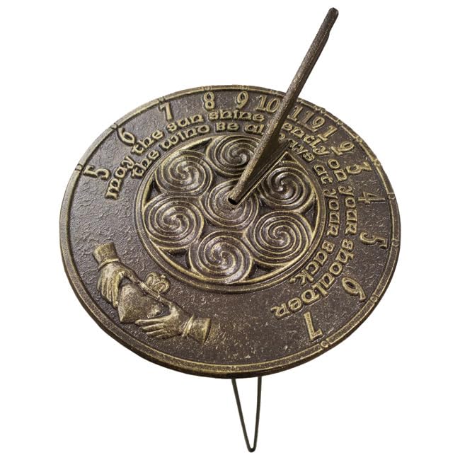 Prime Retreat Claddagh Sundial and Hairpin Pedestal