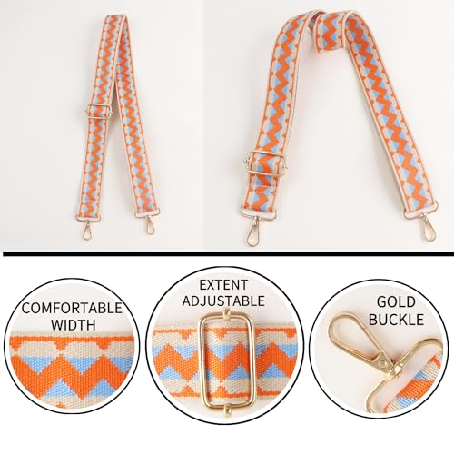 Image of Adjustable Replacement Shoulder Strap Luggage Straps Belt Crossbody Canvas Bag Handbag Purse Strap for Women (J-style 50)