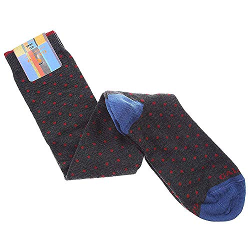 Gallo calze uomo in cotone a pois rossi art