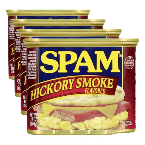 Image of Spam Hickory Smoke, 12 Ounce Can (Pack of 4)