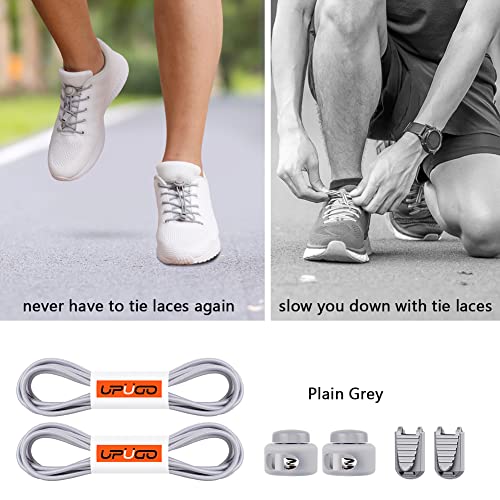 Image of UpUGo Elastic Shoe Laces, No Tie Shoe Laces Tieless for Kids, Adults, Elderly, One Size Fit All