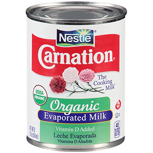 Carnation Organic Evaporated Milk, 12 Fluid Ounce (Pack of 24)