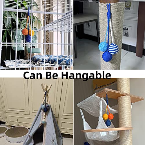 Roripoppu Cat Toy Sisal Ball Hanging Cat Toy Handmade Cat Rope Ball Chew Eco-Friendly Toy Pets Interactive Toy Cat Toys For Indoor Cats thumb #4