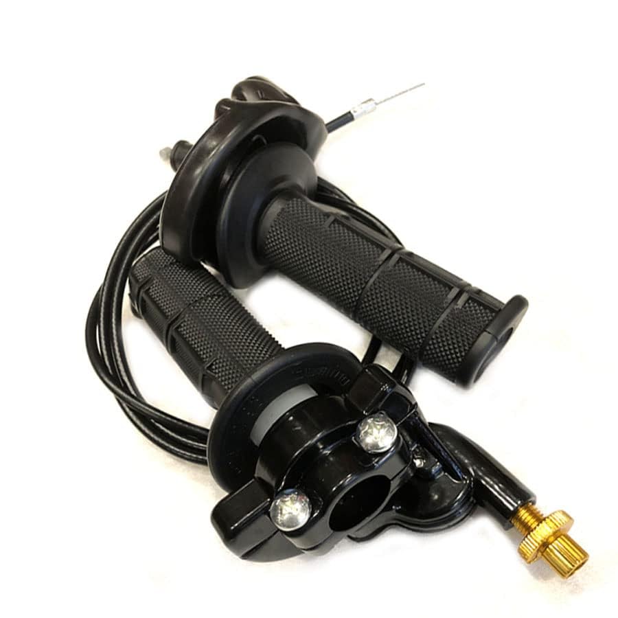 Vagary 2X Motorcycle Throttle Control Handlebar Grips Switch Quick Throttle Handle Bar Grip for Universal for Bike_Black