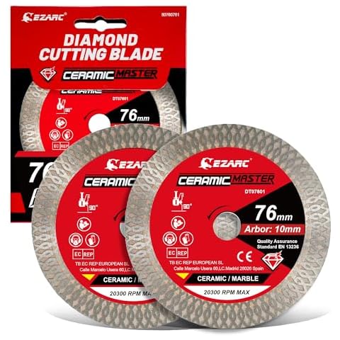 EZARC 76mm Super Thin Diamond Cutting Discs Cover