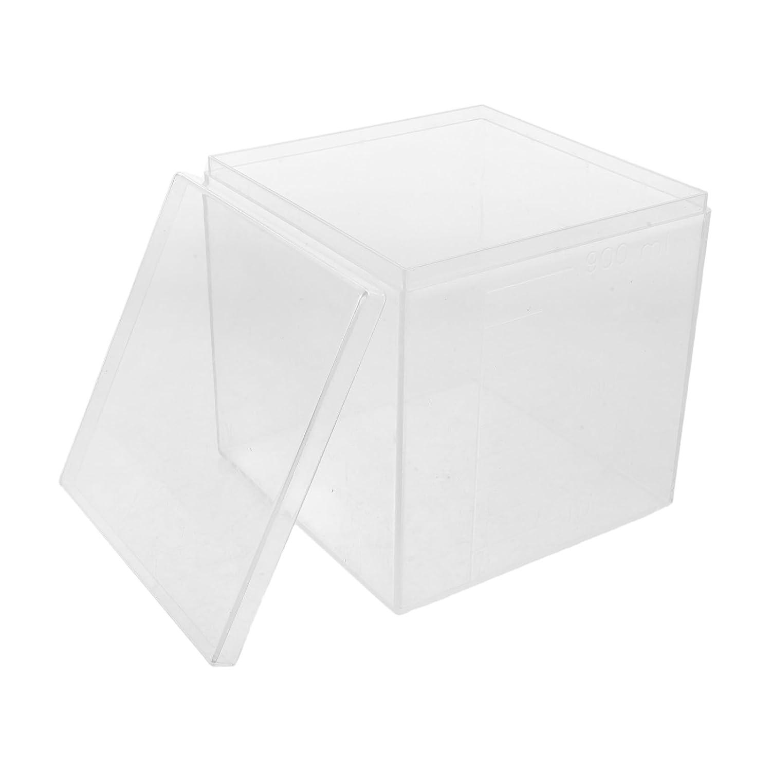 Luxshiny Ml Liquid Capacity Box for Math Learning, Plastic Cube Segmented Scale, Robust Structure for Stem Teaching Tool Lessons and Classroom Math Demonstration